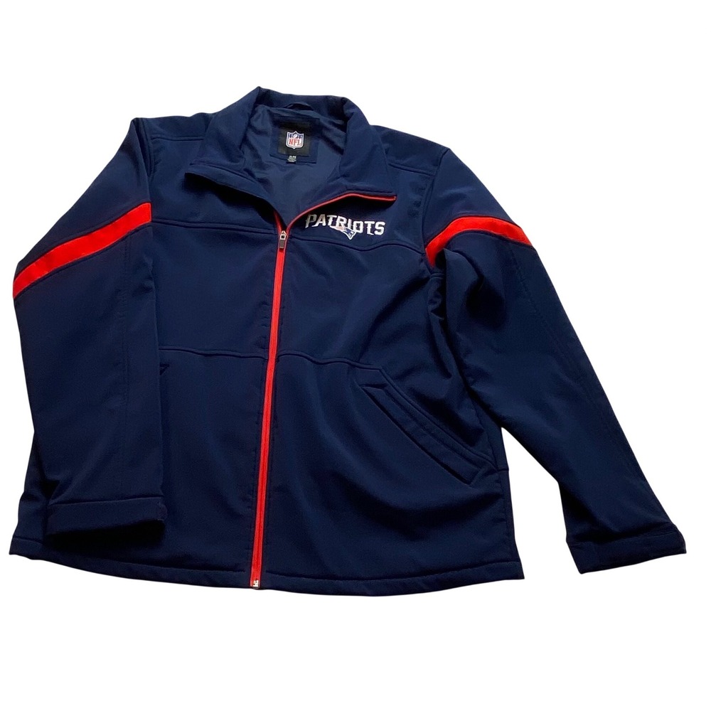 NFL New England Patriots Mens XL G-III Softshell Jacket Navy Blue 58AH17043